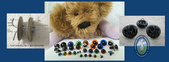 Teddy Bear Joints, Eyes, Noses Tutorials Newsletter Banner