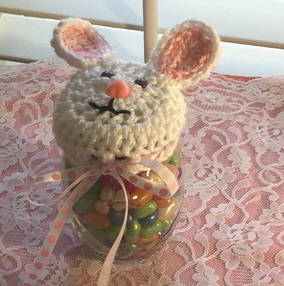 Bunny Rabbit Crochet Pattern For Candy Jar Top