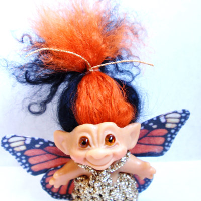 Troll Doll with Butterfly Wings
