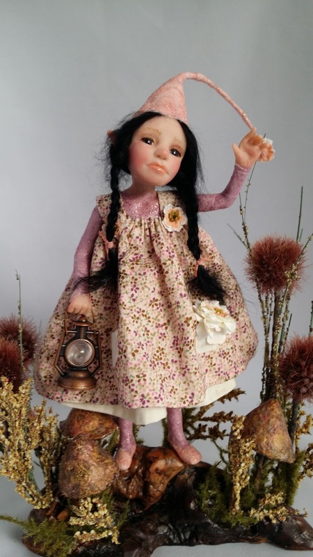 Meadow is an Art Doll By Lori Platt