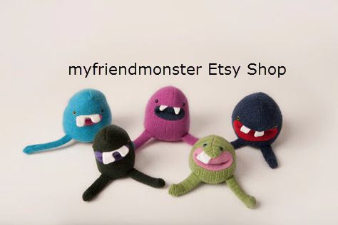 My friend monster tooth fairy pillows 