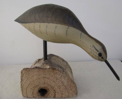 Shore Bird Wood Carving  by Vernon Bryant
