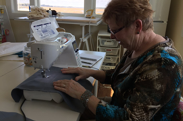 Carolyn's First Sewing Lesson