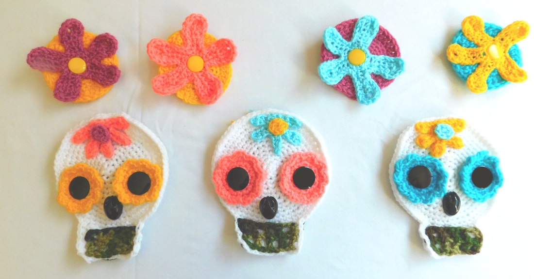 Crochet Sugar Skull Garland