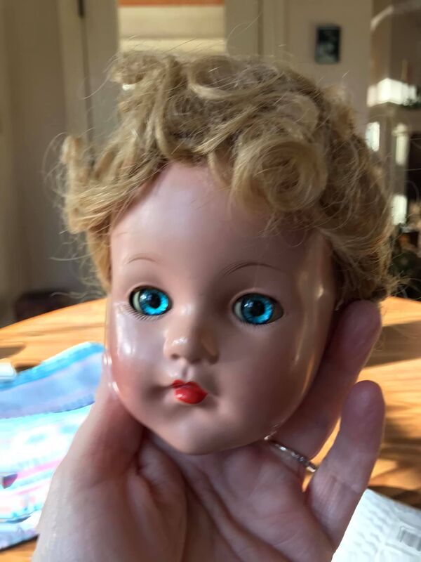 Doll Restored with Glass Cabochon Eyes