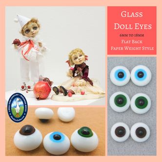 Paper Weight Glass Doll Eyes