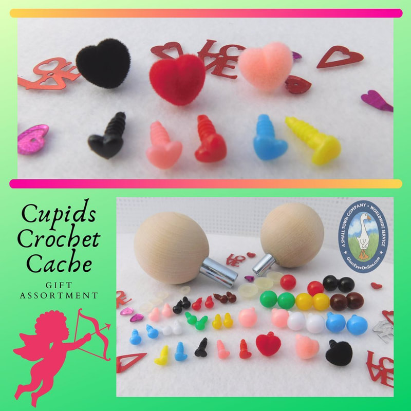 362 Pcs Plastic Safety Eyes and Noses Set DIY Crochet Craft Eyes Nose for  Doll