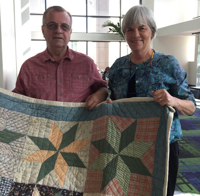 Quilt Con meeting with Merikay Waldvogel a Quilt Historian 