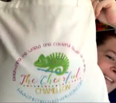 The Cheerful Chameleon Gift Bag For Clyde's Summer Vacation
