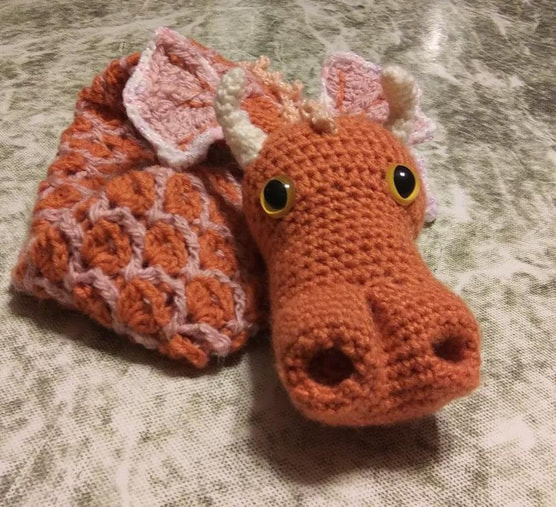 Crochet Dragon Scarf