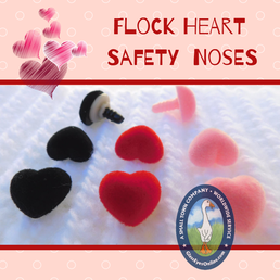 Flock Heart Safety Nose Button Eyes