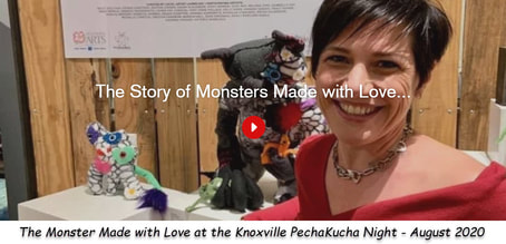 Monsters Made With Love at Knoxville PechaKucha Night Aug 2020Picture